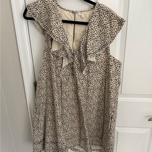 Pilcro Leopard Print Mini Dress